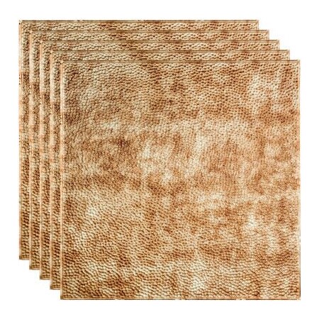 Acoustic Ceiling Products Fasade Border Fill - 23-3/4" x 23-3/4" PVC Lay In Tile in Bermuda Bronze - PL5917